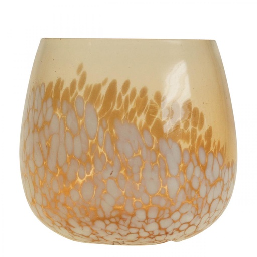 pot verre soufflé jaune