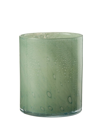 pot verre soufflé vert